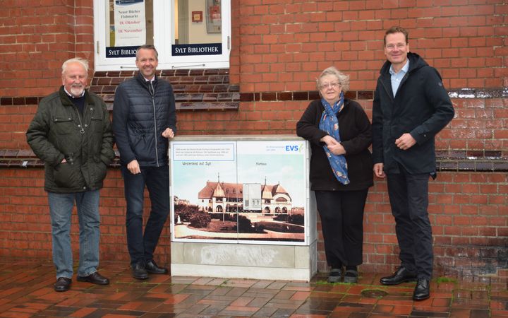 Verschönerter Verteilerkasten durch das EVS und das Sylter Archiv