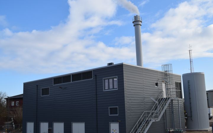 Neues Heizwerk auf dem Werksgelände der EVS